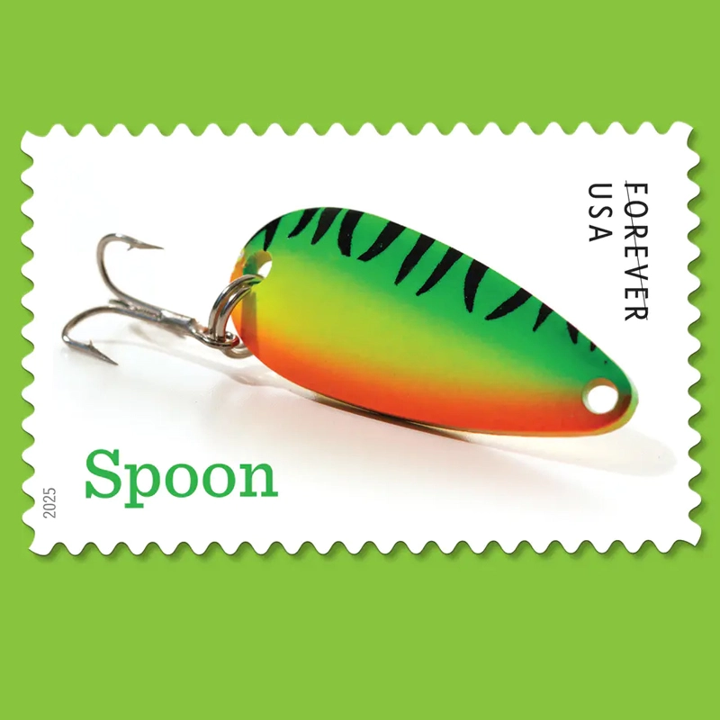 2025 Freshwater Fishing Lures Forever Stamps, Sheetof 20 - Image 3