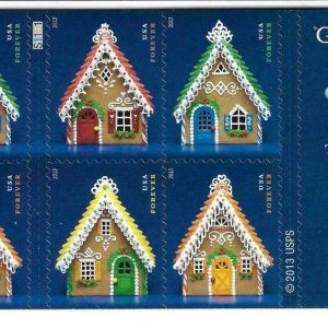 2013 US Holiday Gingerbread Houses Forever Postage Stamps
