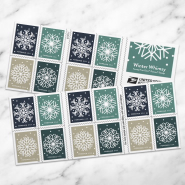 2024 Winter Whimsy Stamps, Book of 20 Forever |Multiple Stamp Designs - Image 6