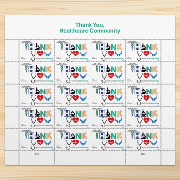 2024 Thank You, Healthcare CommunityStamps, Sheet of 20 Forever - Image 4