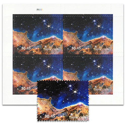 2024 USPS Cosmic Cliffs forever stamps - Image 3