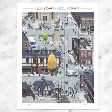 250 Years of Delivering Stamps, Sheet of20 - Image 2
