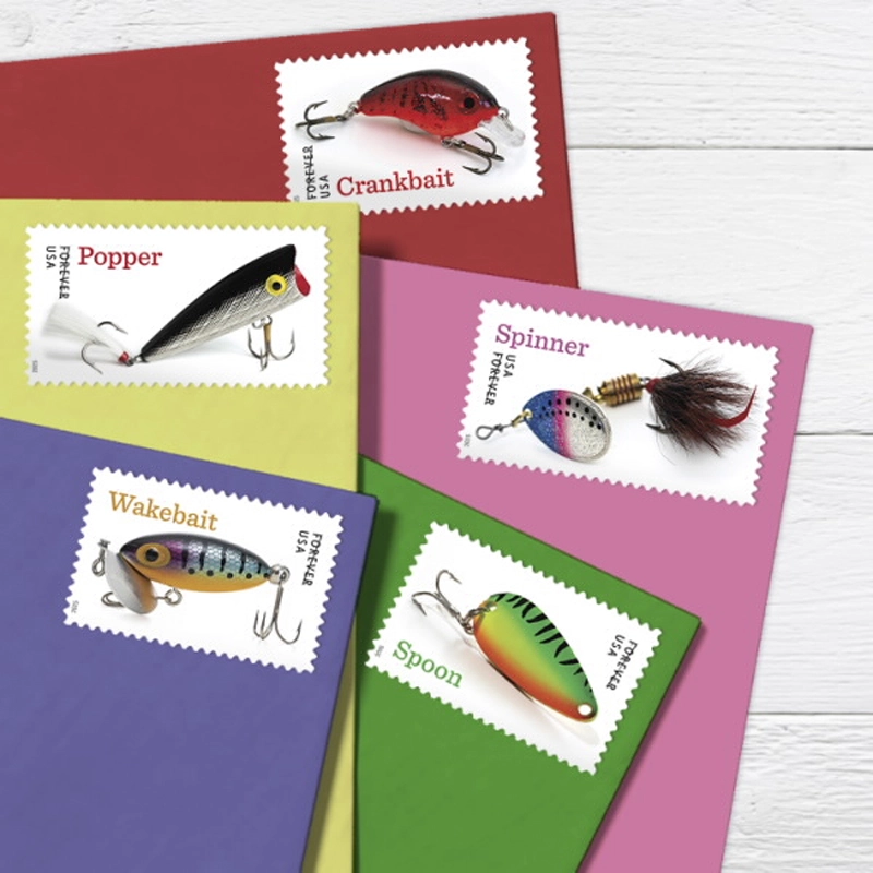 2025 Freshwater Fishing Lures Forever Stamps, Sheetof 20 - Image 7