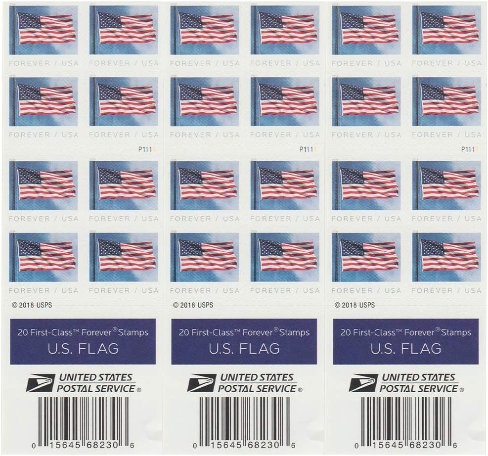 2019 USPS Flag Forever First Class Postage Stamps - Image 6
