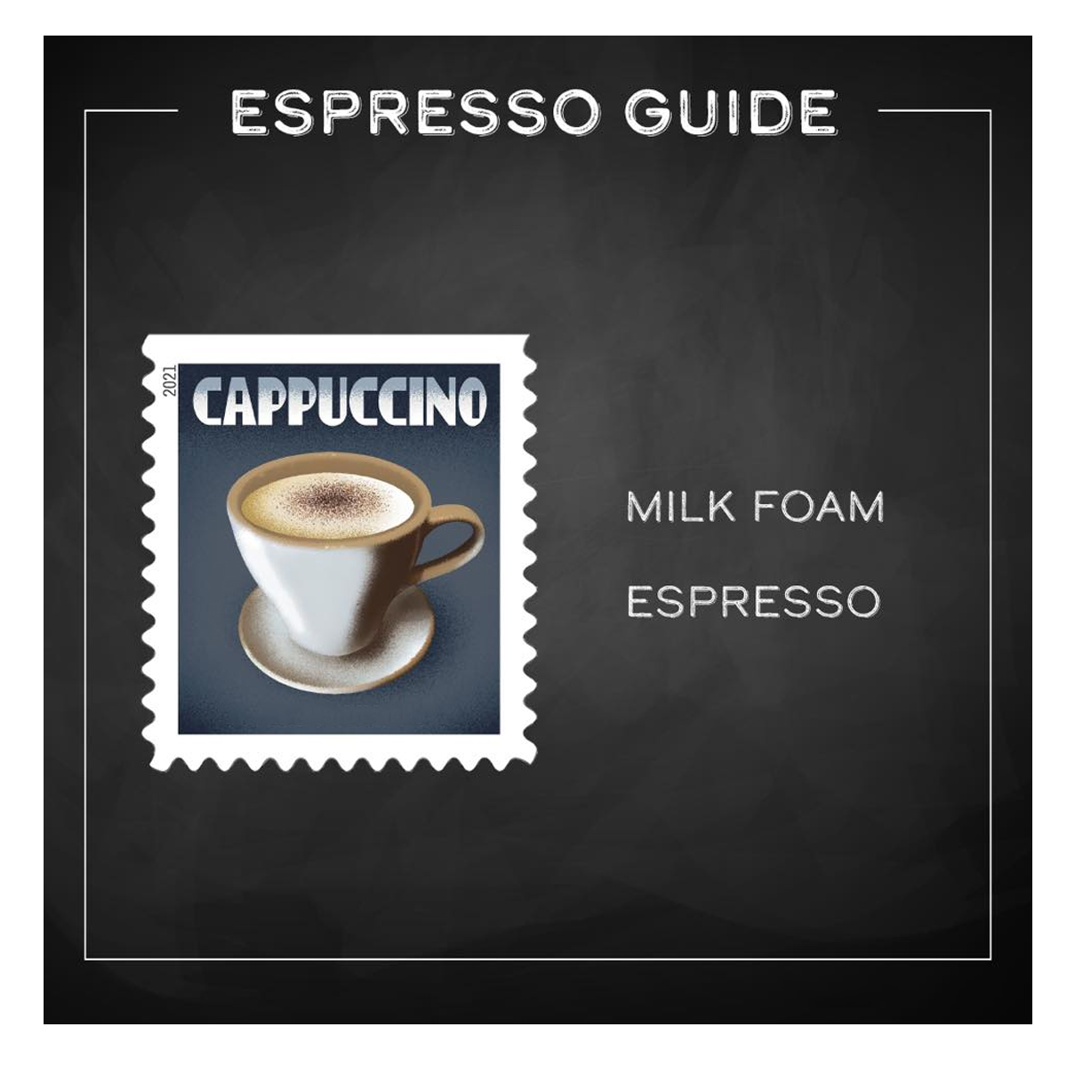 (2021) USPS Espresso Drinks Forever Coffee Stamps - Image 4
