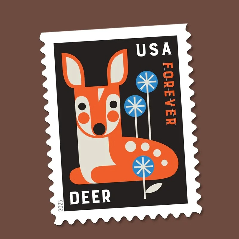 2025 Baby Wild Animals Stamps Booklet of 20 - Image 5