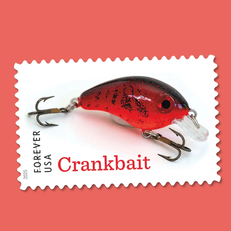 2025 Freshwater Fishing Lures Forever Stamps, Sheetof 20 - Image 6