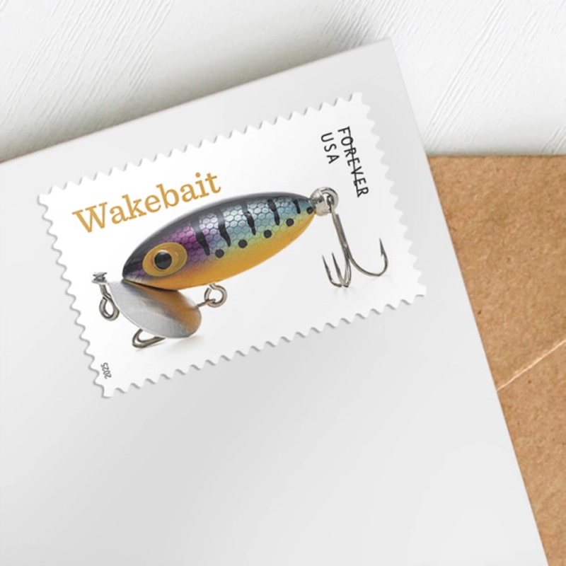2025 Freshwater Fishing Lures Forever Stamps, Sheetof 20 - Image 2