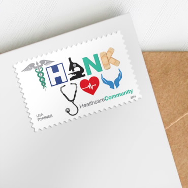 2024 Thank You, Healthcare CommunityStamps, Sheet of 20 Forever - Image 2