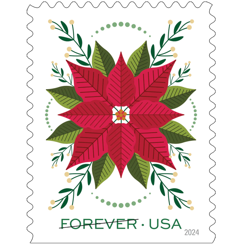 2024 Holiday Joy Forever Stamps, Book of 20|Multiple Stamp Designs - Image 5