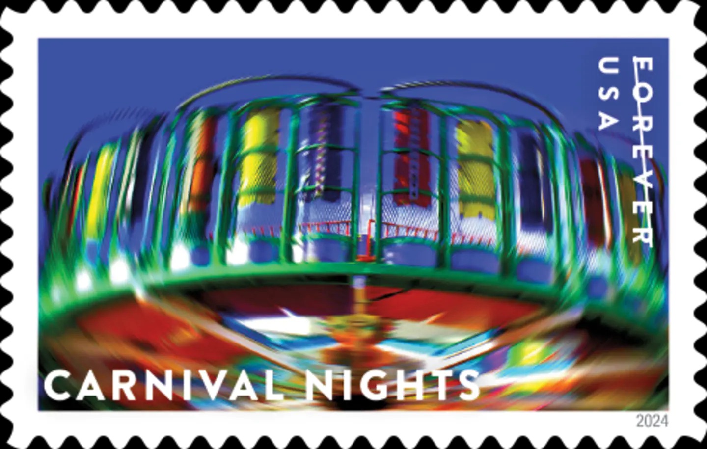 2024 us forever stamps-Carnival Nights - Image 5