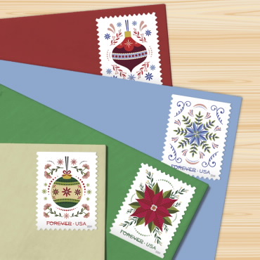 2024 Holiday Joy Forever Stamps, Book of 20|Multiple Stamp Designs - Image 7