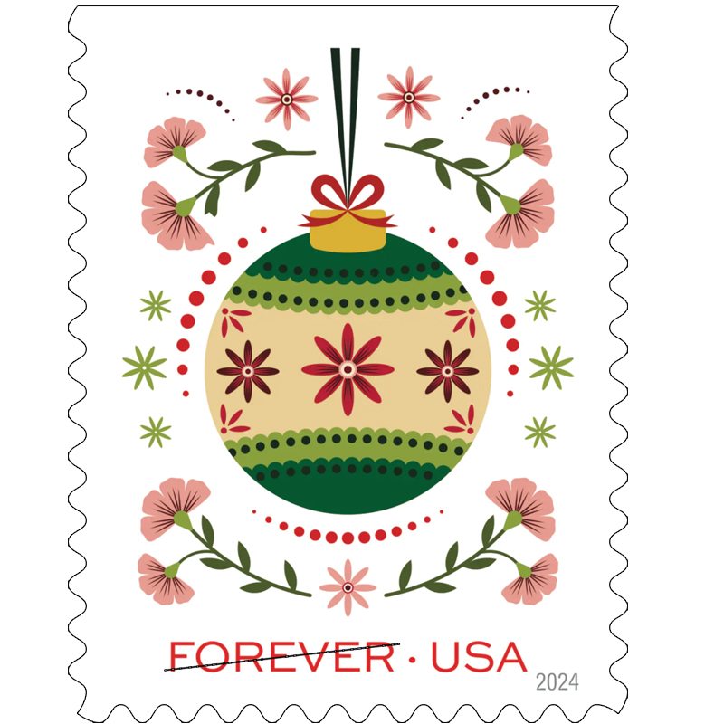 2024 Holiday Joy Forever Stamps, Book of 20|Multiple Stamp Designs - Image 3