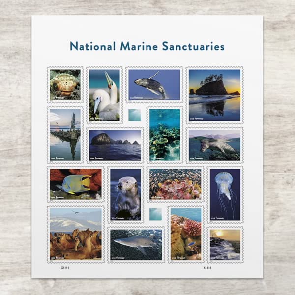 2022 US National Marine Sanctuaries Forever Postage Stamps - Image 2