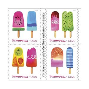 (2018) USPS Ice Cream Self Forever Stamps