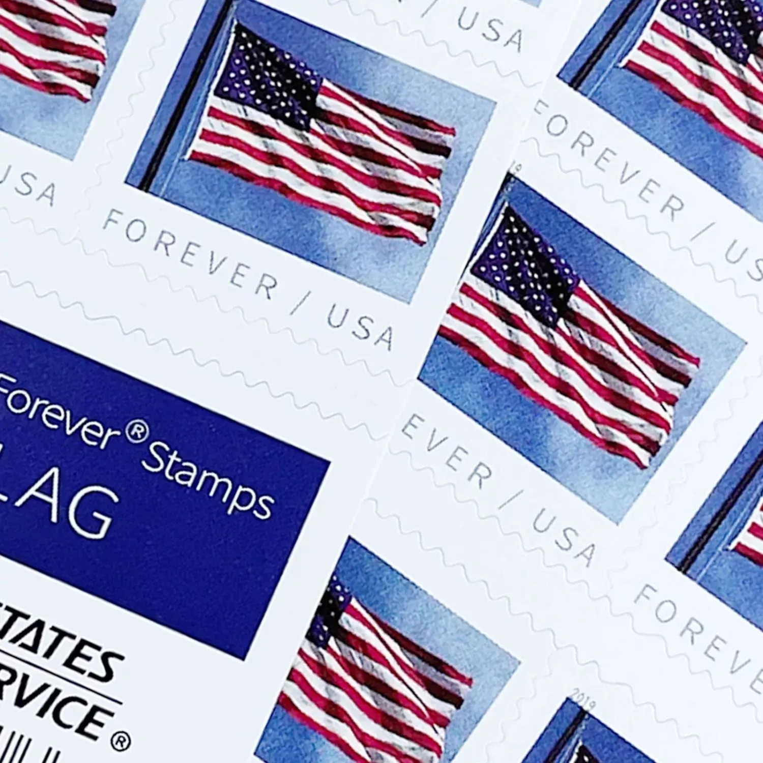 2019 USPS Flag Forever First Class Postage Stamps - Image 2