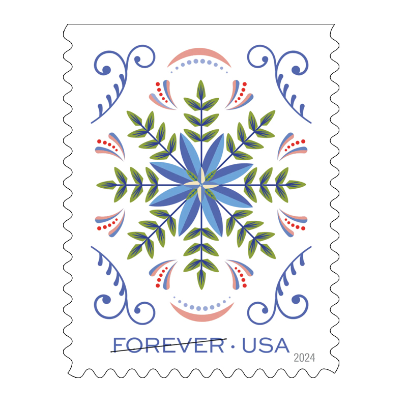 2024 Holiday Joy Forever Stamps, Book of 20|Multiple Stamp Designs - Image 4