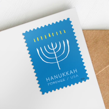2024 USPS Hanukkah Forever Stamps, Sheet of 20 - Image 2