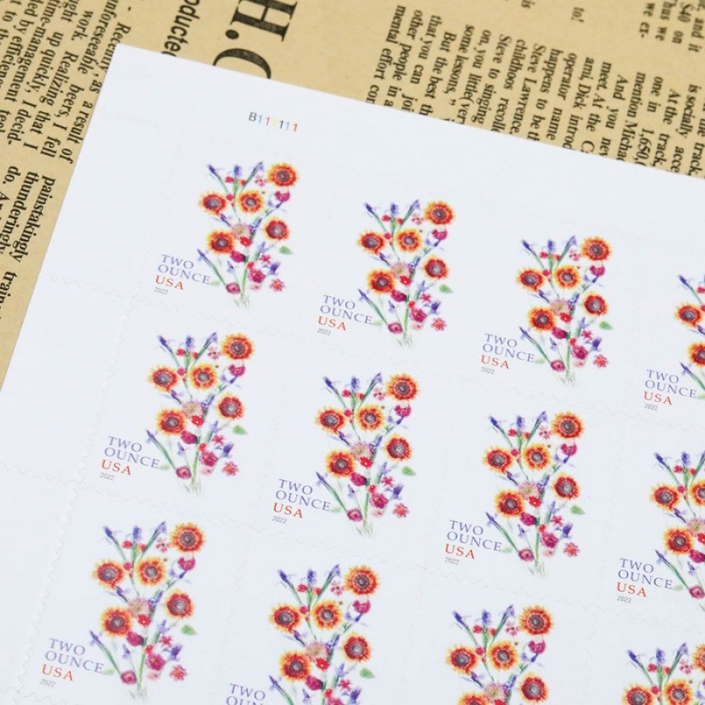 2022 US Two Ounce Sunflower Bouquet Forever Stamps - Image 2