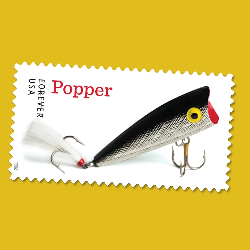 2025 Freshwater Fishing Lures Forever Stamps, Sheetof 20 - Image 4