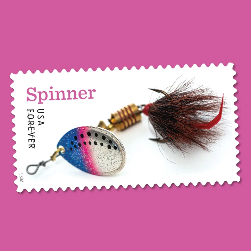 2025 Freshwater Fishing Lures Forever Stamps, Sheetof 20 - Image 5