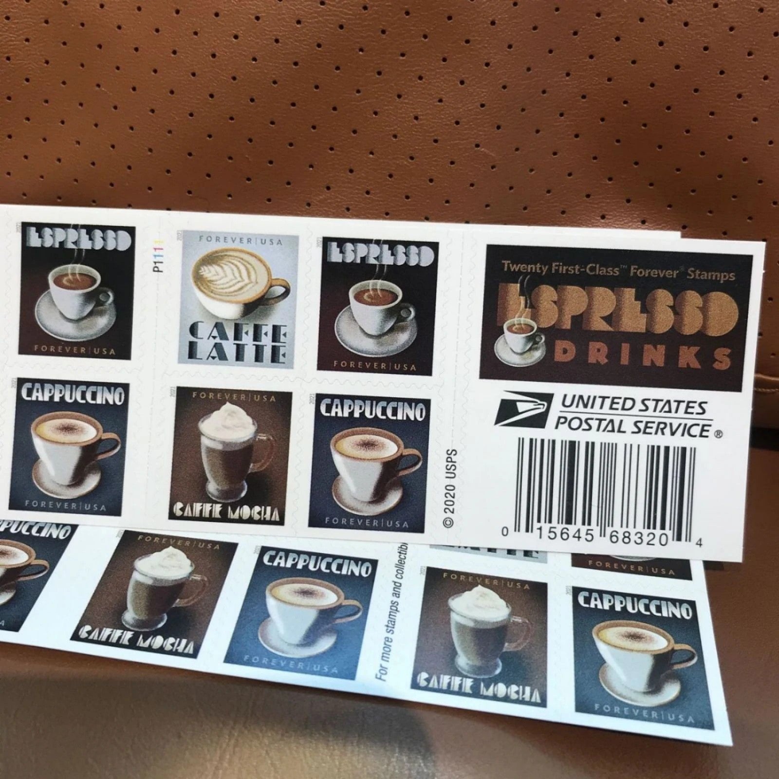 (2021) USPS Espresso Drinks Forever Coffee Stamps - Image 6