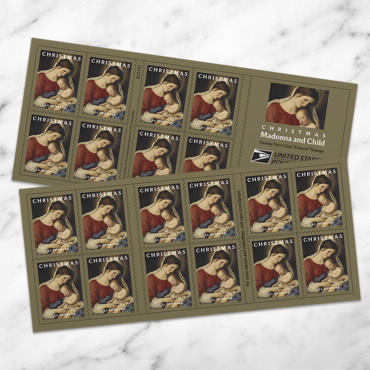 2024 usps Christmas Madonna and Child Forever Stamps Book of 20 - Image 4