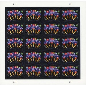 (2011) USPS Neon Celebrate! Forever Stamps