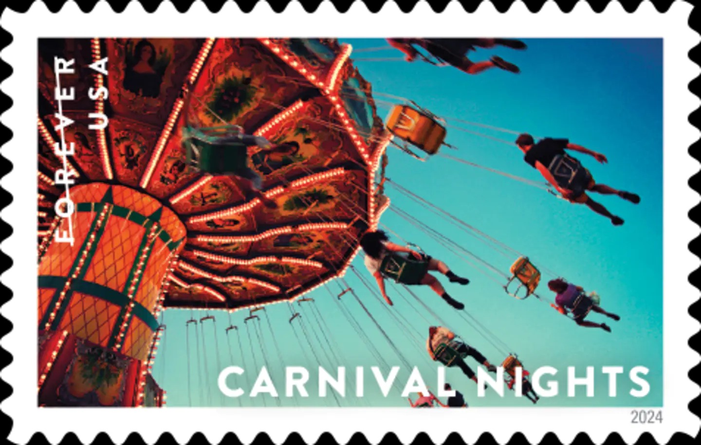 2024 us forever stamps-Carnival Nights - Image 2