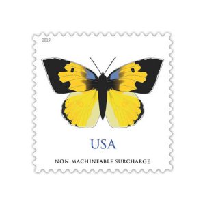 (2019) USPS Butterfly California Dogface Forever Stamps