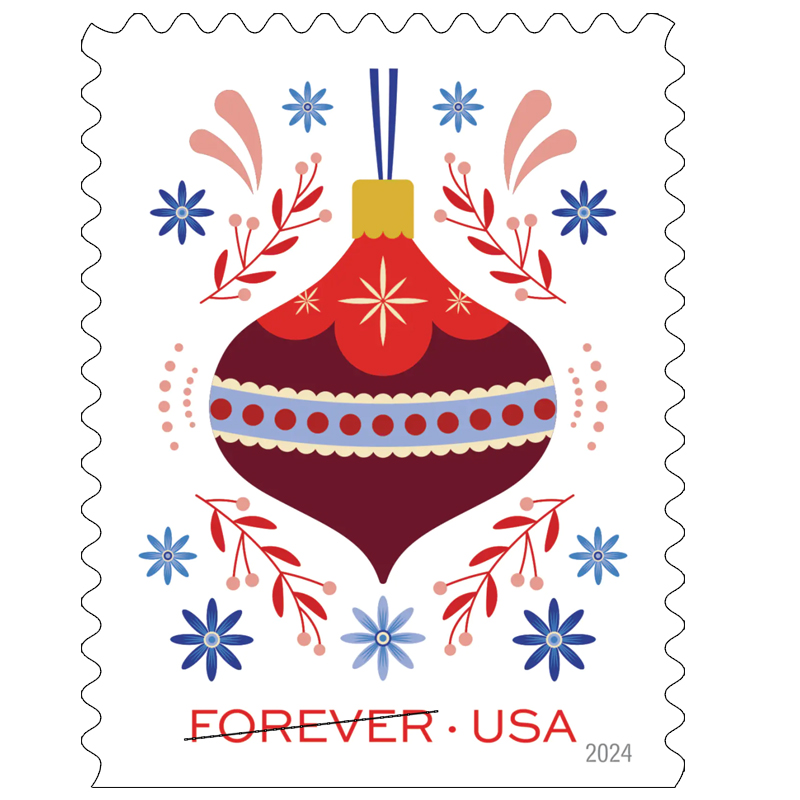 2024 Holiday Joy Forever Stamps, Book of 20|Multiple Stamp Designs - Image 2