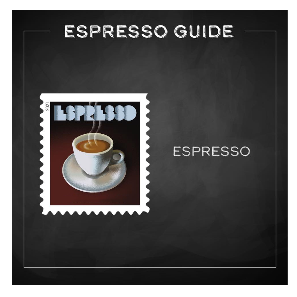 (2021) USPS Espresso Drinks Forever Coffee Stamps - Image 3