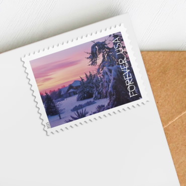 2025 Winter Landscapes Stamps, Book of 20 - Image 3